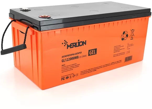 Батарея акумуляторна MERLION GL122000M8 12 V 200 Ah